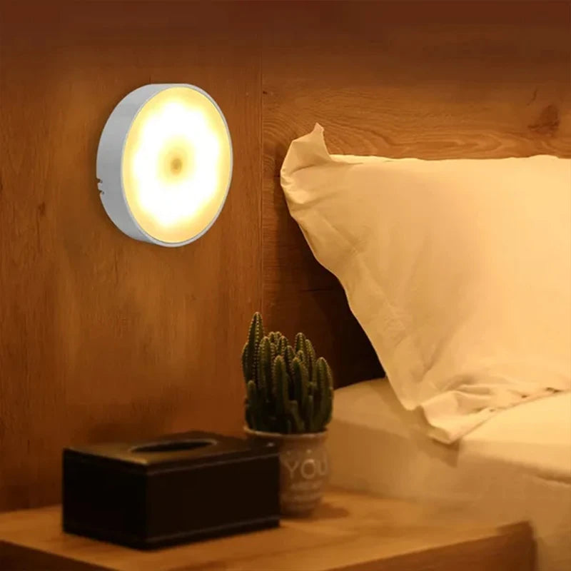 Gadgit Co PIR Motion Sensor Night Light | 120° Sensor, Magnetic, USB, 2–6 Pack