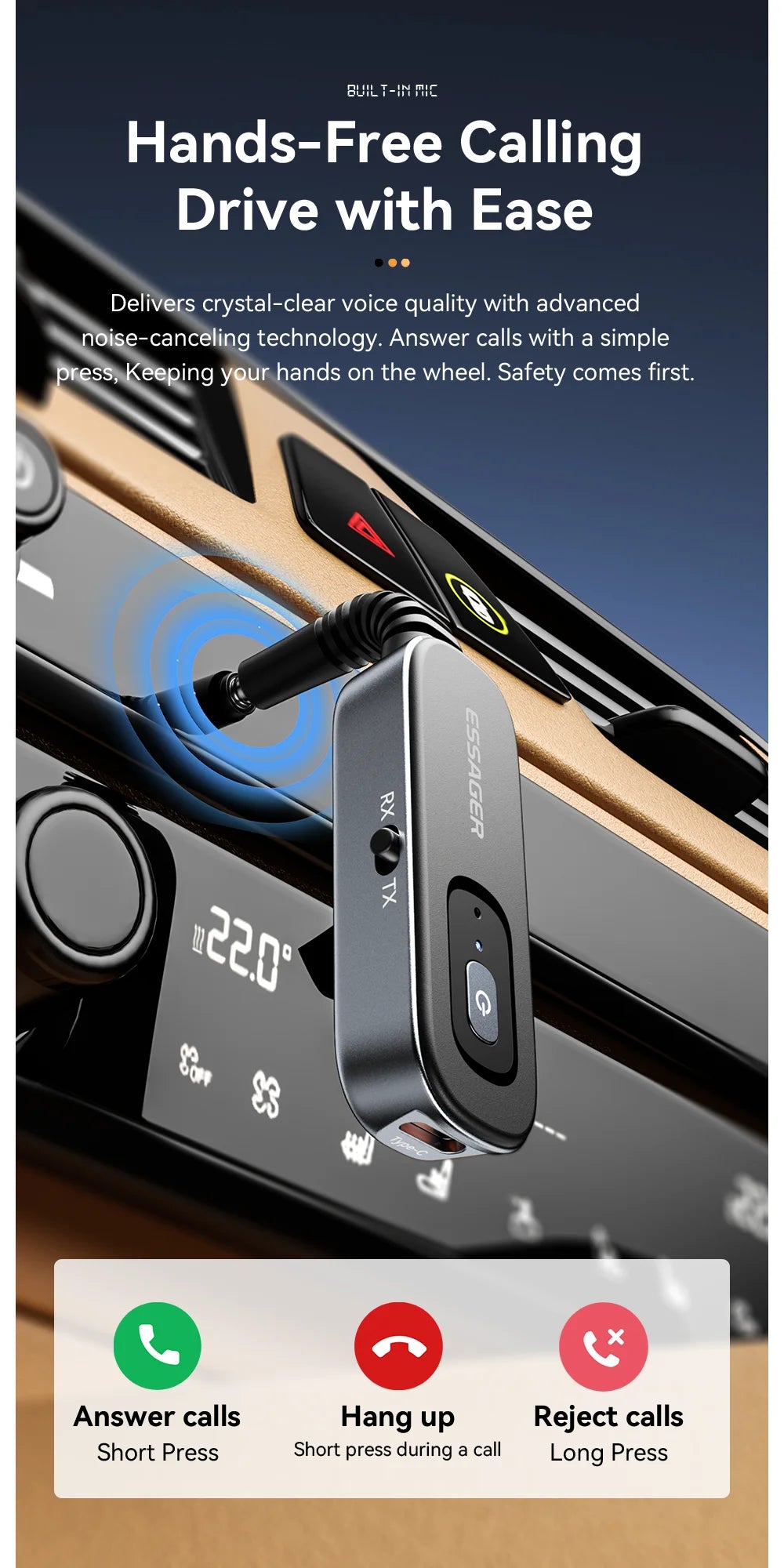 AirLink Mini™ – 2-in-1 Bluetooth 5.1 Audio Adapter