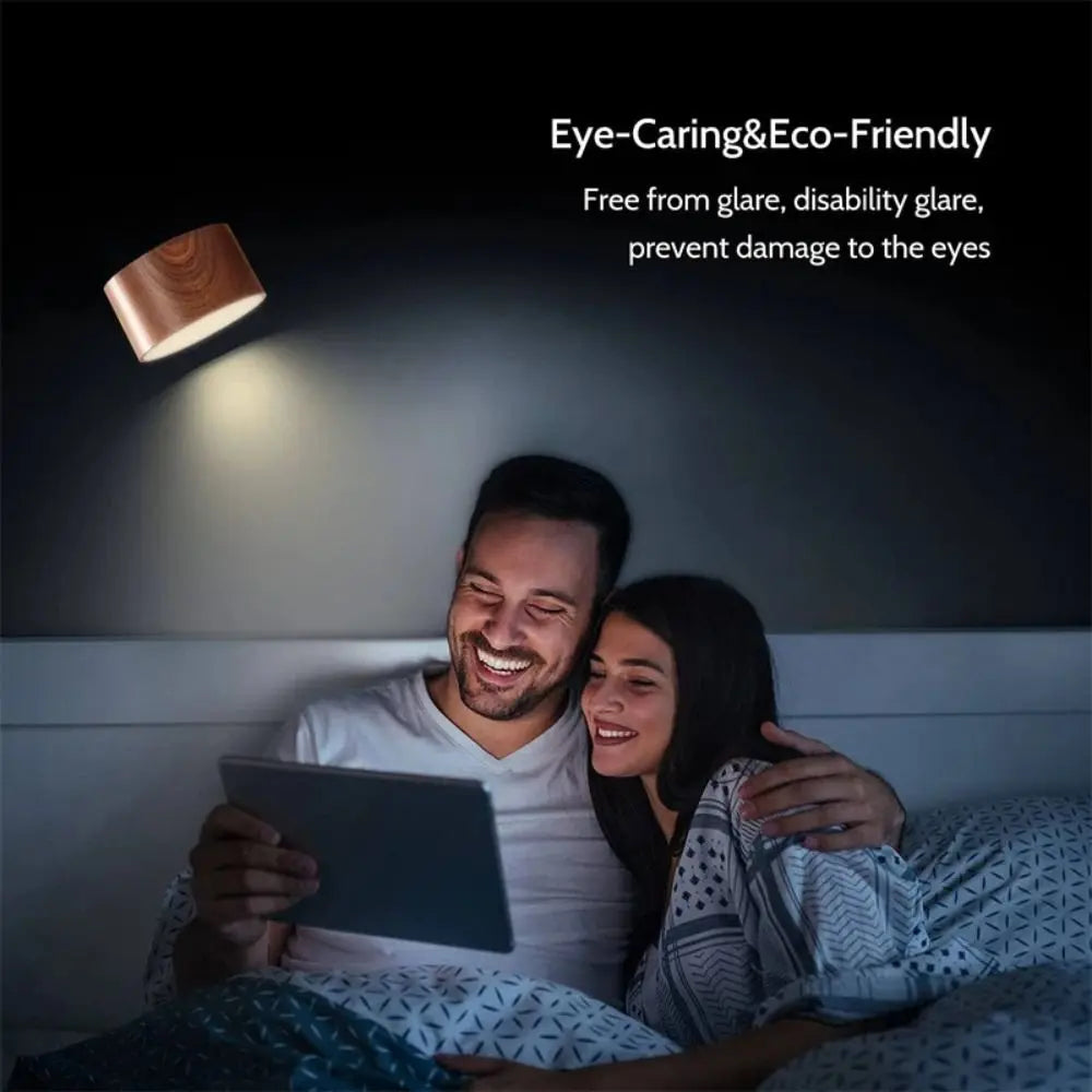 Gadgit Co LunaWall™ 360° Magnetic LED Wall Sconce | Dimmable, USB Rechargeable