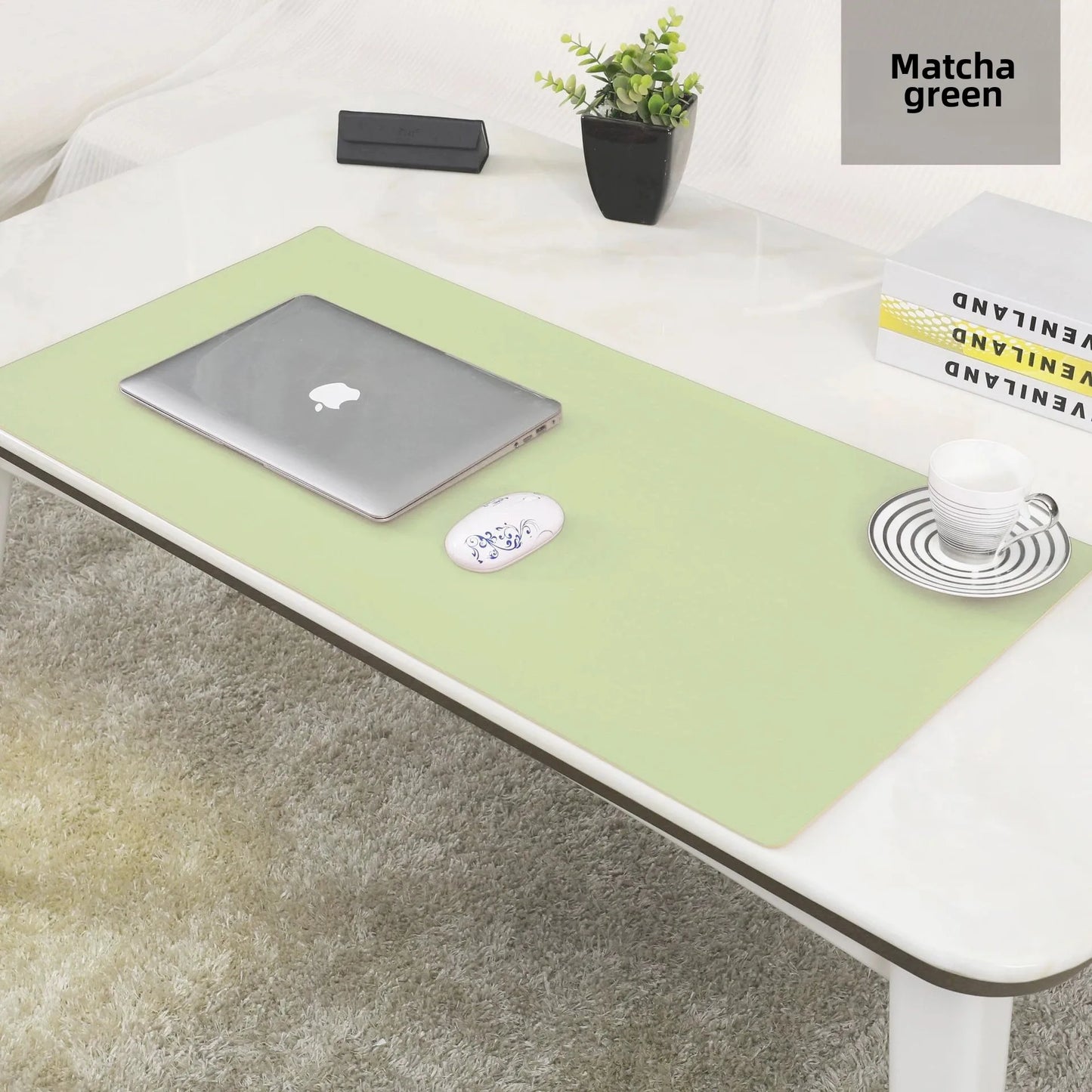 Gadgit Co™ PU Leather Desk & Gaming Mouse Pad | 60×30cm, Non-Slip, Waterproof