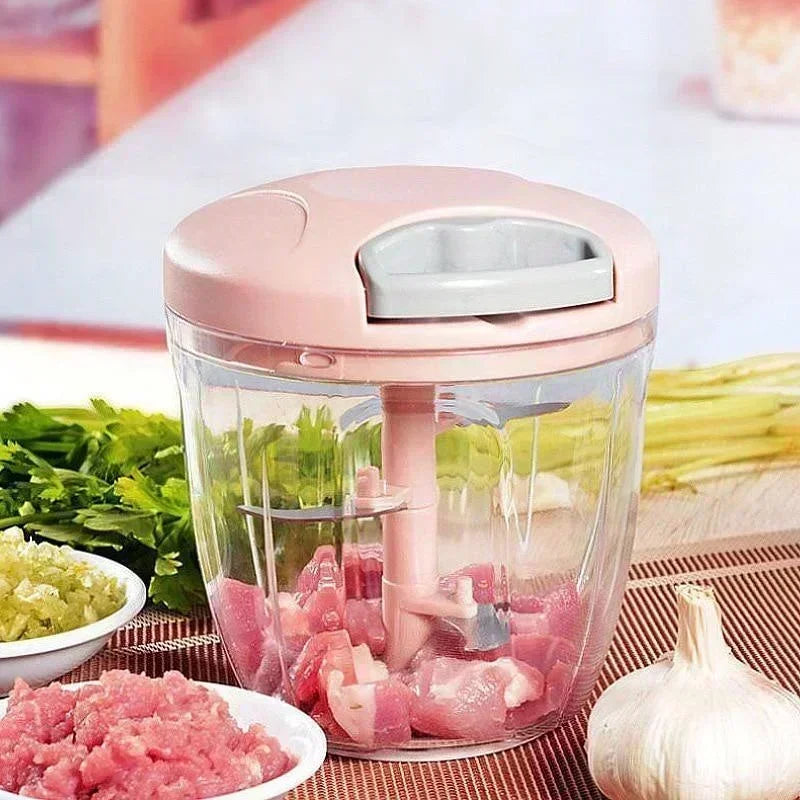 Gadgit Co Manual Garlic Press & Vegetable Chopper | 500ml or 900ml, CE Certified