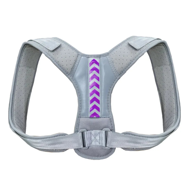 Adjustable Back Shoulder Posture Corrector Belt Clavicle Spine Support Cotton Neoprene Upper Back Neck Brace for Home Office Sport