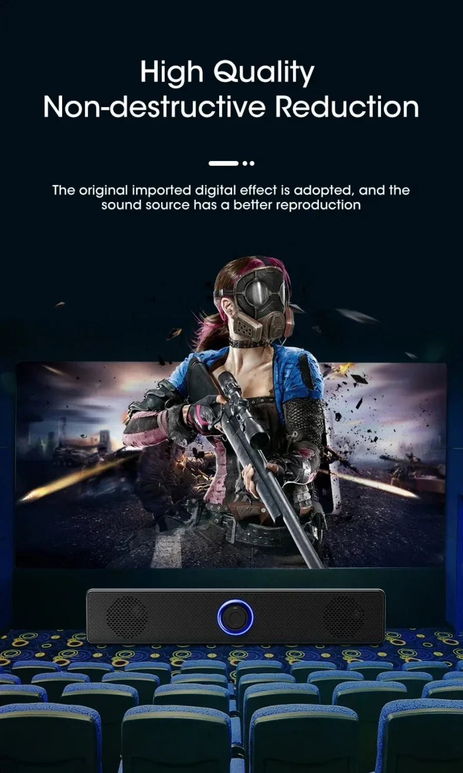 SoundBar X™ – Wireless & USB Powered TV Soundbar