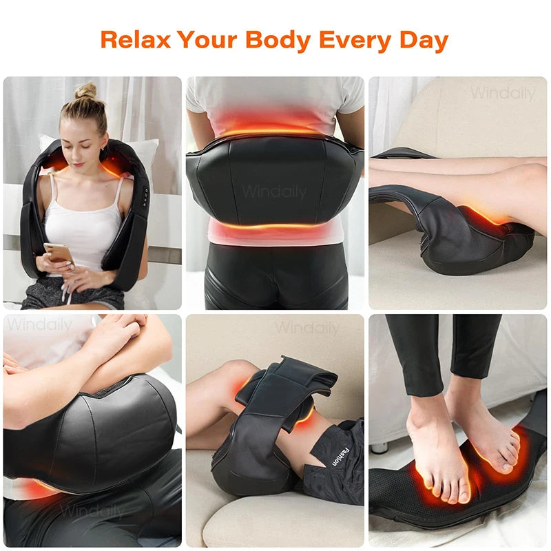 ReliefPro 4D™ – Heated Shiatsu Neck & Shoulder Massager