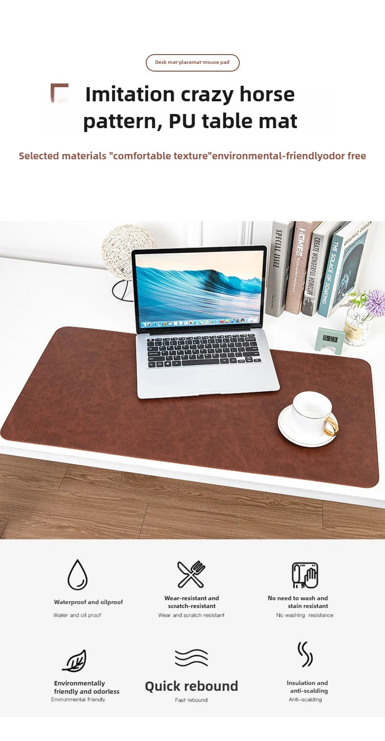 Gadgit Co™ Waterproof PU Leather Desk Mat | Non-Slip, Easy-Clean, 5 Sizes