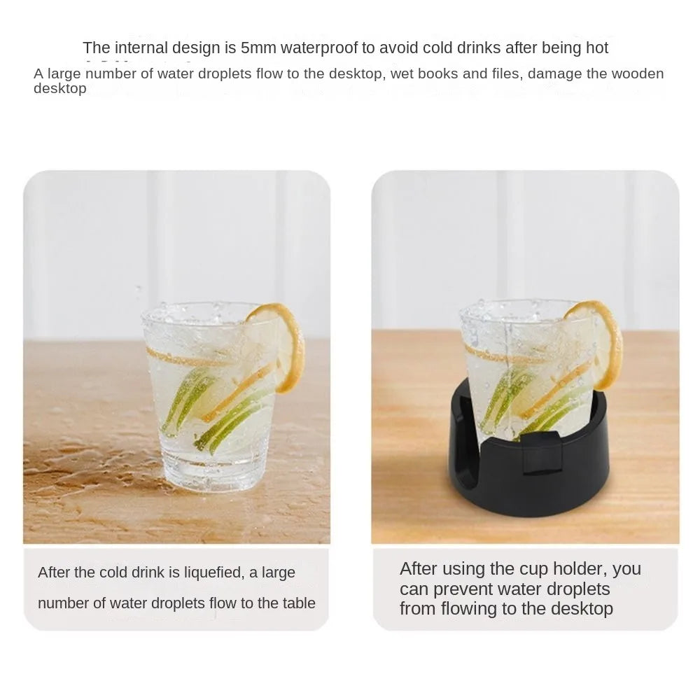Gadgit Co Anti-Spill Desktop Cup Holder | Suction Mount, Double Slot, Universal