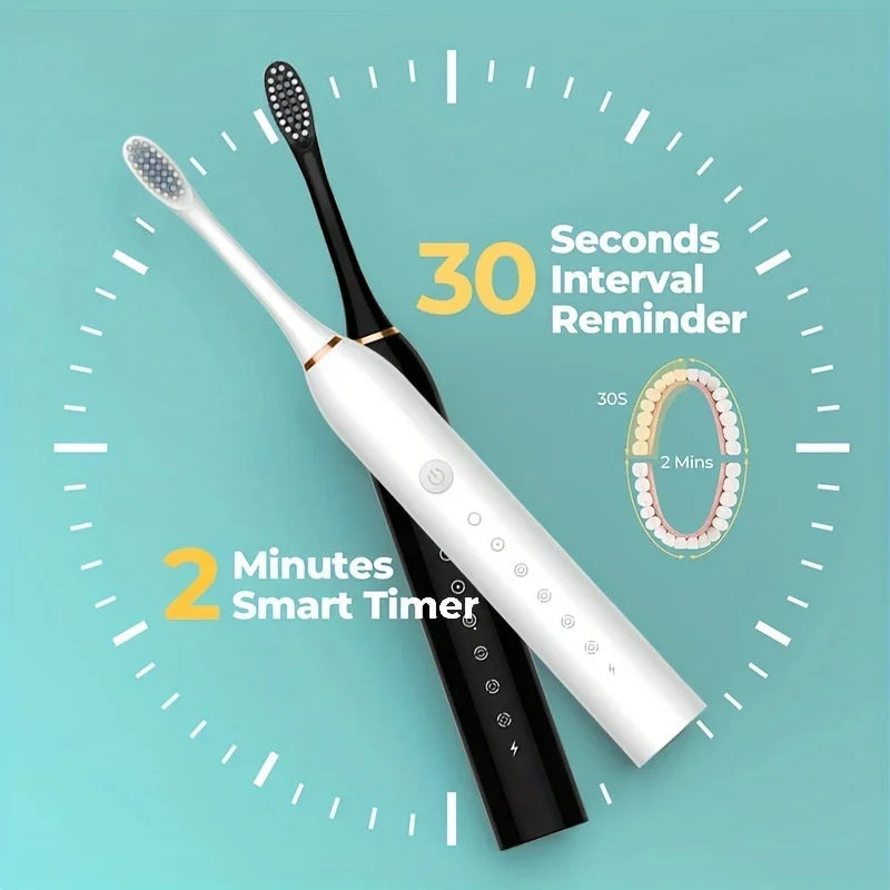 Gadgit Co™ – Six-Speed Electric Toothbrush