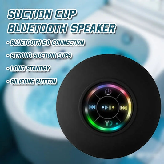 Gadgit Co™ Mini Bluetooth Shower Speaker | IPX4, Suction Mount
