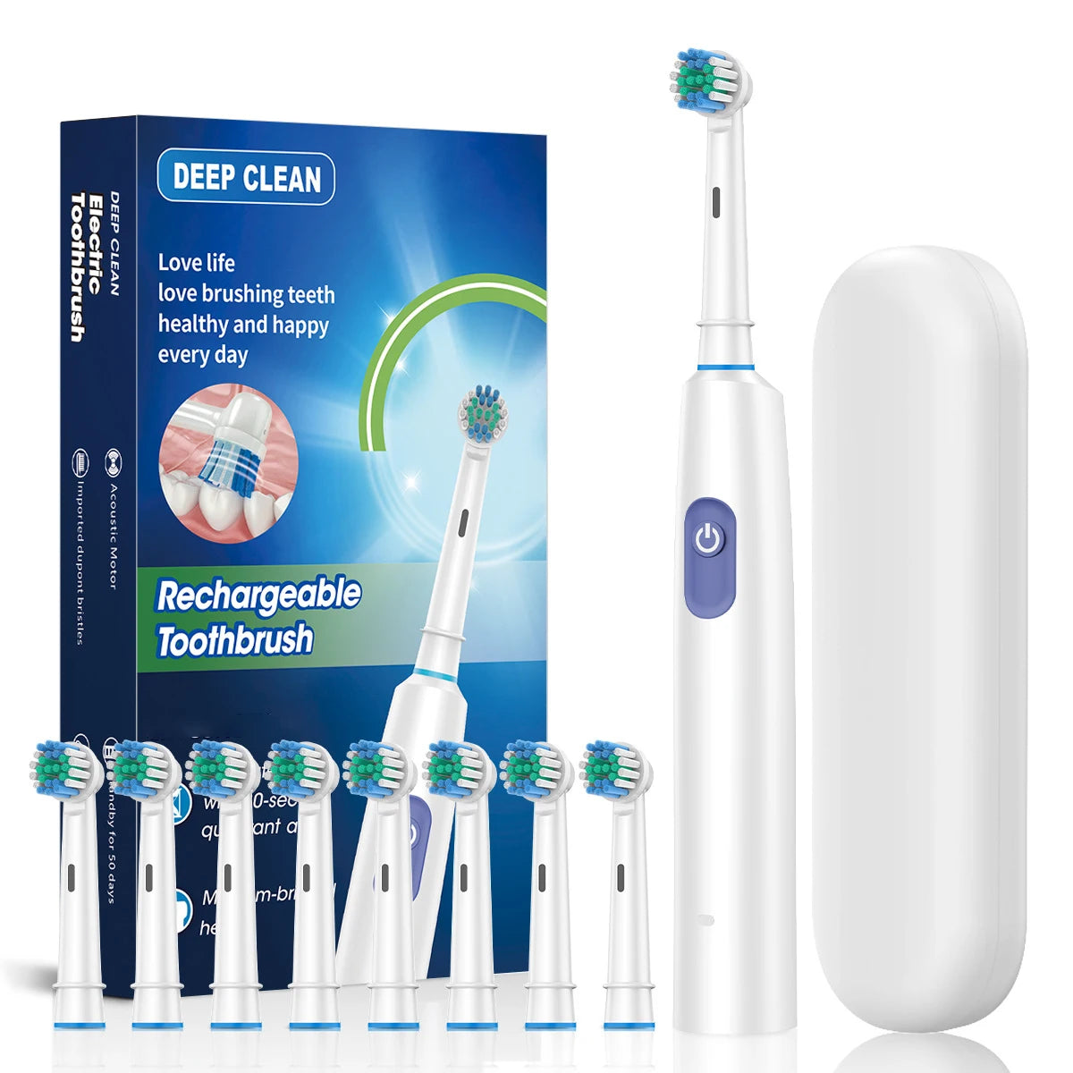 SmilePro 8X™ – Rechargeable Rotary Electric Toothbrush