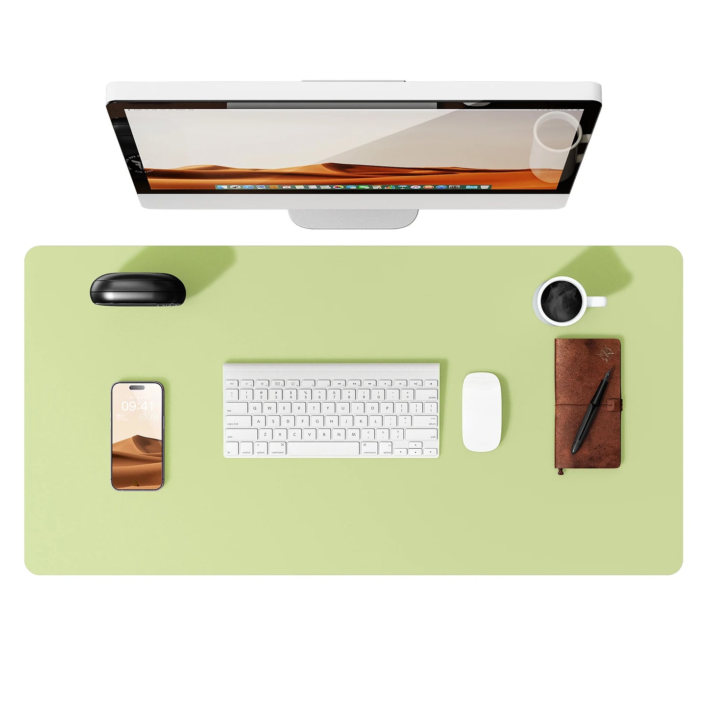 Gadgit Co™ PU Leather Desk Mat & Mouse Pad | Non-Slip, Waterproof, 5 Sizes