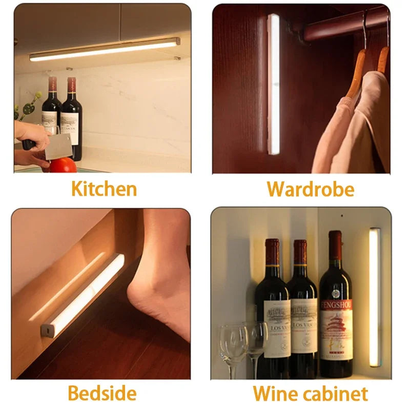 Gadgit Co Motion Sensor LED Bar Light | USB Rechargeable, Dimmable, 4 Sizes