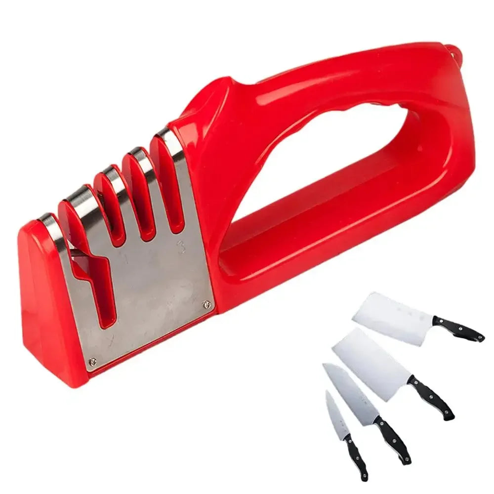 Gadgit Co 4-Stage Knife Sharpener | 3-5 Sec Restore, Non-Slip Base, Left & Right Hand