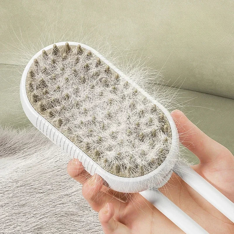 SteamGroom Pro™ – 2-in-1 Pet Steam Brush