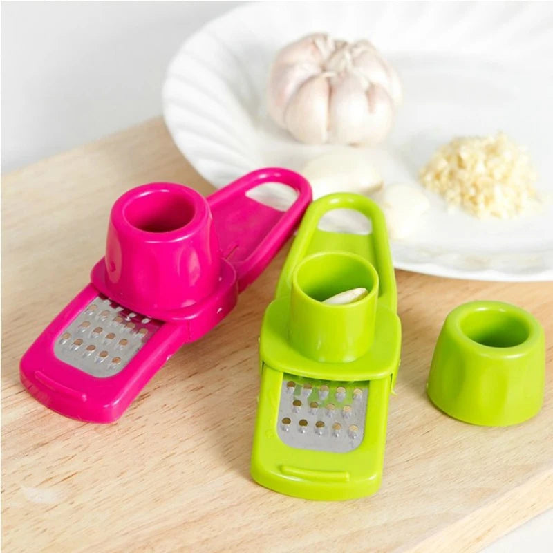 Gadgit Co Mini Manual Garlic & Ginger Grinder | Compact, Odour-Free PP, 2 Colours