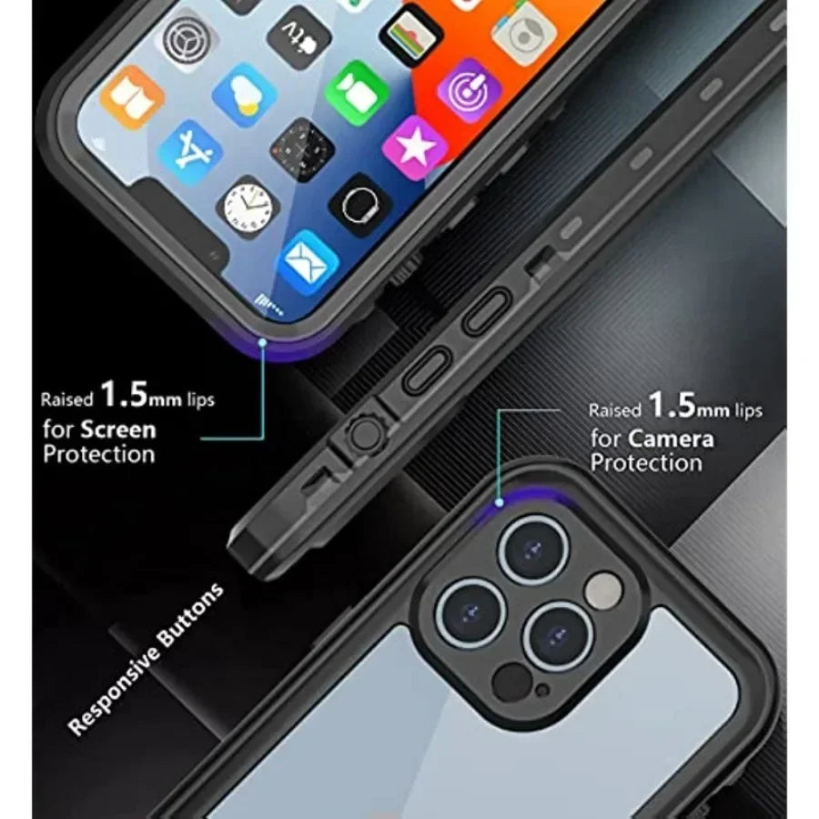 AquaShield Pro™ – IP68 Fully Sealed Waterproof iPhone Case