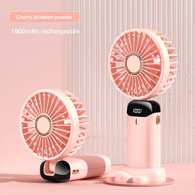 Gadgit Co™ 3-in-1 Portable Fan | Neck, Handheld & Desktop, 5 Speeds, USB Rechargeable