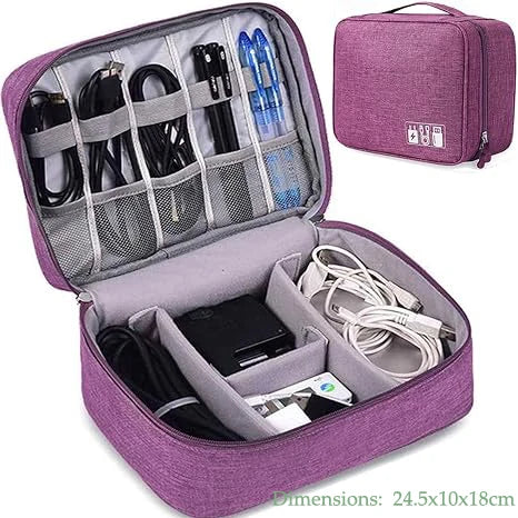 Gadgit Co™ Waterproof Electronics Organizer | 1 & 2 Layer, Adjustable Dividers