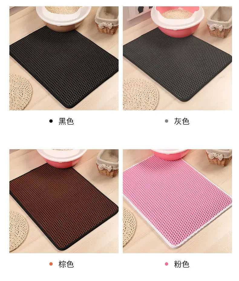 CleanPaw Duo™ – Double-Layer Waterproof Litter Mat