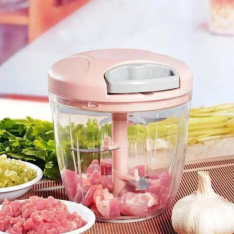 Gadgit Co Manual Garlic Press & Vegetable Chopper | 500ml or 900ml, CE Certified