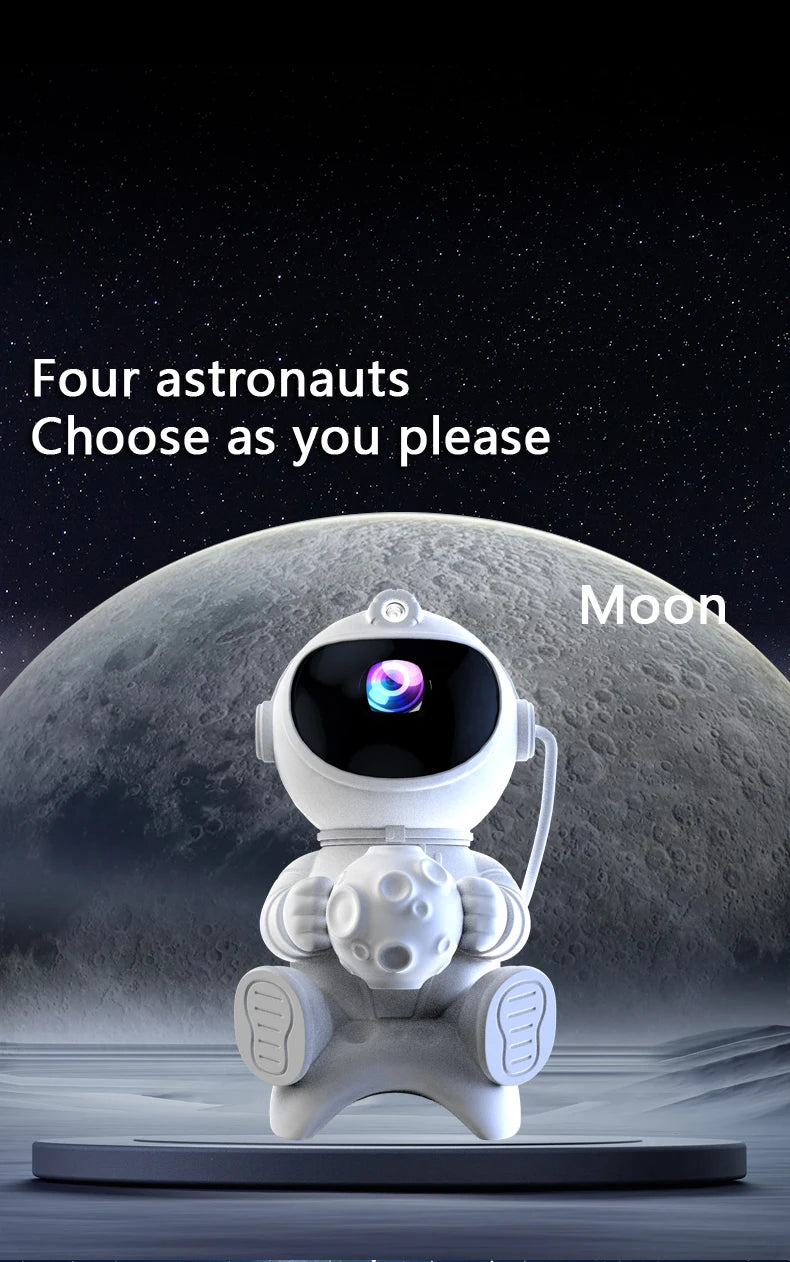 Gadgit Co™ Astronaut Galaxy Light Projector | Bluetooth Speaker, Remote