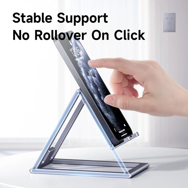Gadgit Co™ – Foldable Aluminium Phone & Tablet Stand (360° Adjustable)