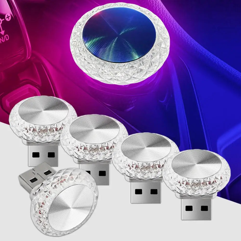 Gadgit Co Mini USB Ambient Light | Plug & Play, 8 Colours, Car & PC Compatible