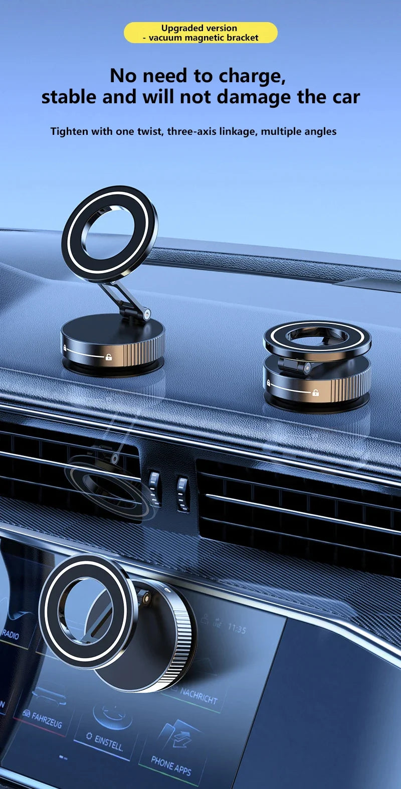 MountMag Ultra™ – 360° Magnetic Foldable Phone Holder