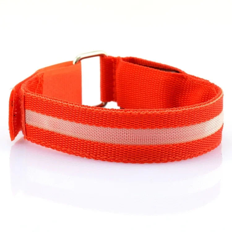USB Rechargeable LED Night Running Armband Safety Light Belt for Outdoor Sports Cycling Bike Warning Wristband Arm Leg Light