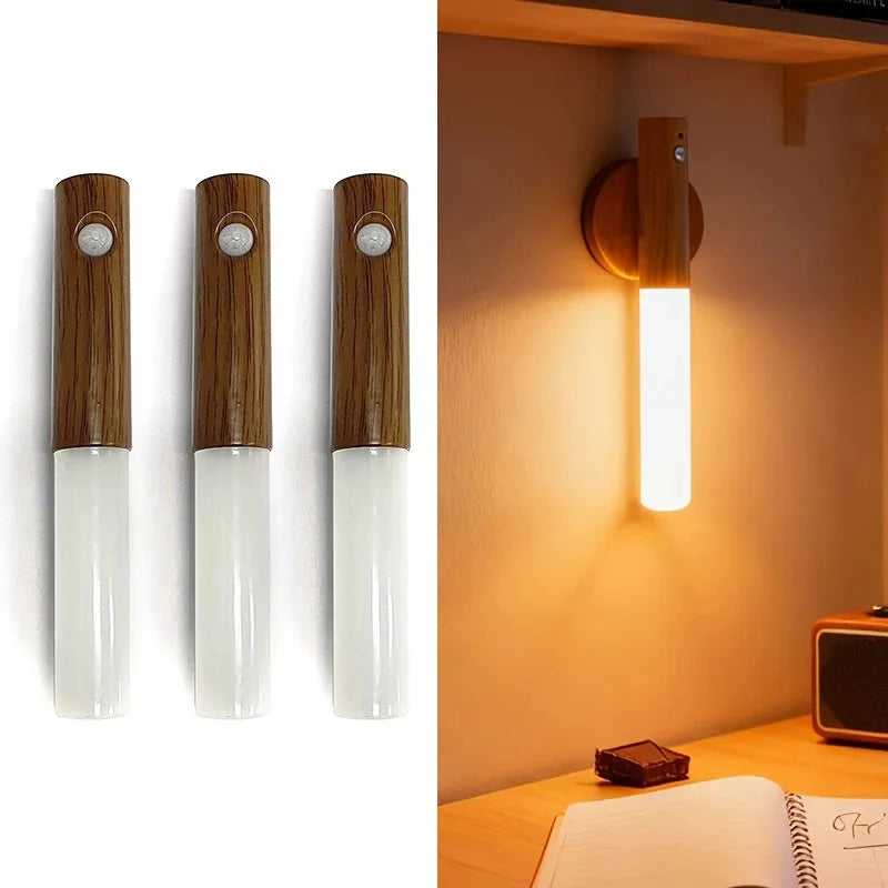 Gadgit Co ™ Magnetic Sensor LED Wall Night Light | Rechargeable, 3 Colours