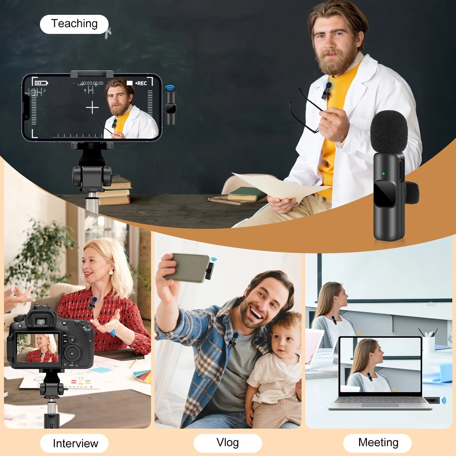 ClipMic Pro™ – Wireless Lavalier Microphone