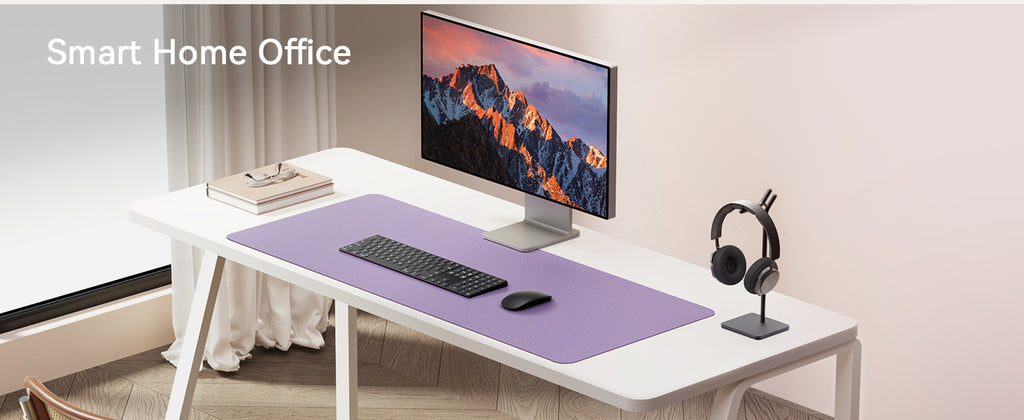 Large Mouse Pad,Office Desk Mat, Leather Desk Pad Protector, Non-Slip PU Leather Desk Blotter, Laptop Desk Pad